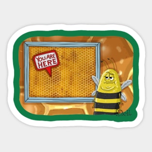 Beehive Directions Sticker